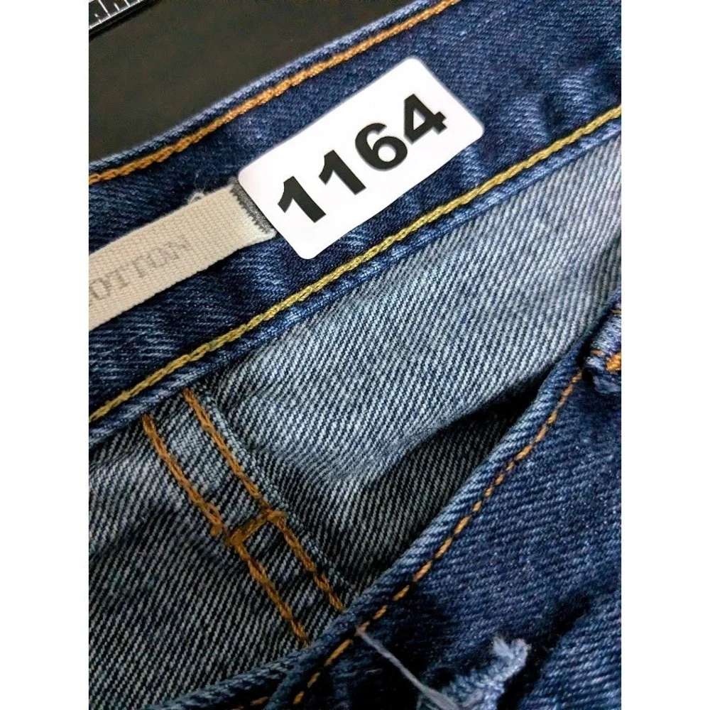 Abercrombie & Fitch Mens Classic Straight Cotton Jeans 32 x34 Dark Wash Indigo‎